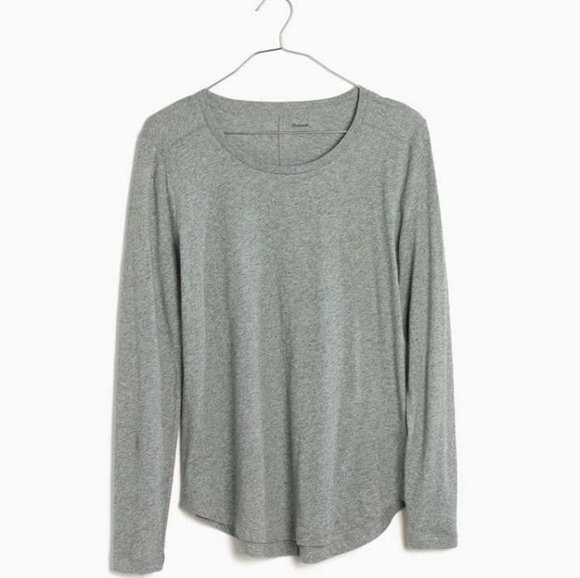 Madewell Tops - 🆕Madewell Gray Whisper Long Sleeve Tee